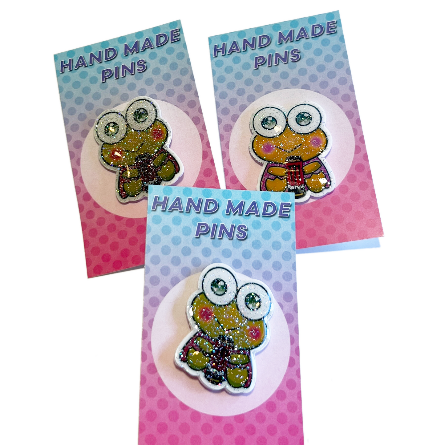 Handmade 'rio x energy drink pins