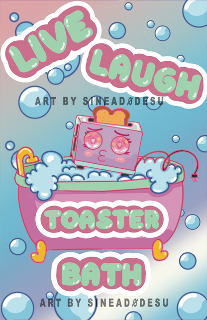 Live Laugh Toaster Bath