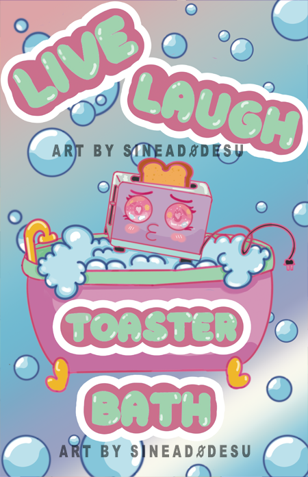 Live Laugh Toaster Bath