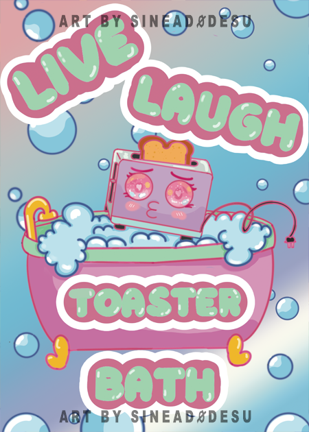 Live Laugh Toaster Bath